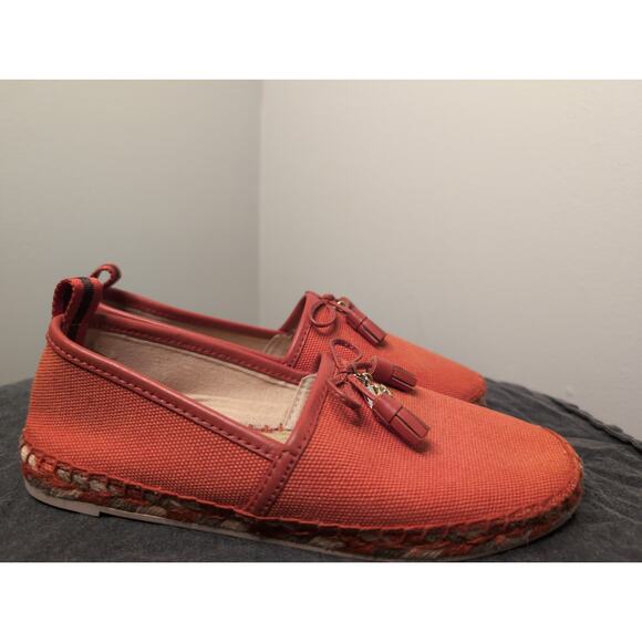 Coach Designer Madison orange bow espadrilles 5.5 - Picture 5 of 10